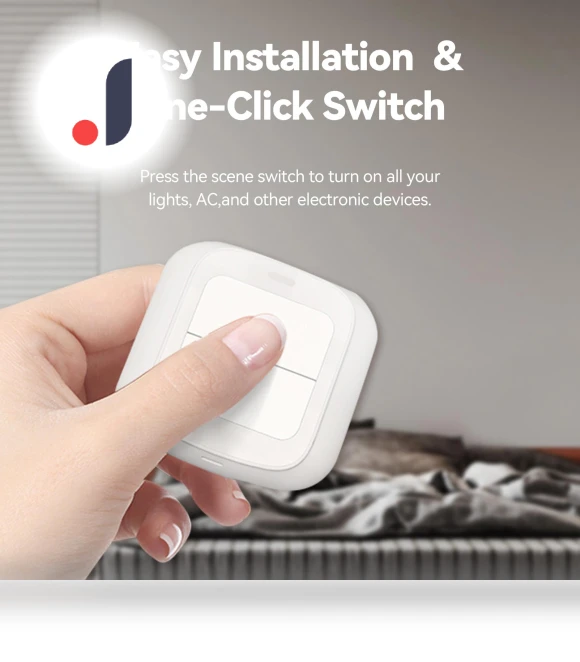 Wireless 2-Channel Scene Switch — Smart Home Hubs & Controllers, HIMO Group