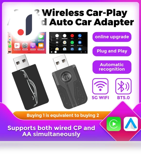 Wireless CarPlay Adapter for Android Auto — Phone Accessories, Timeless Home
