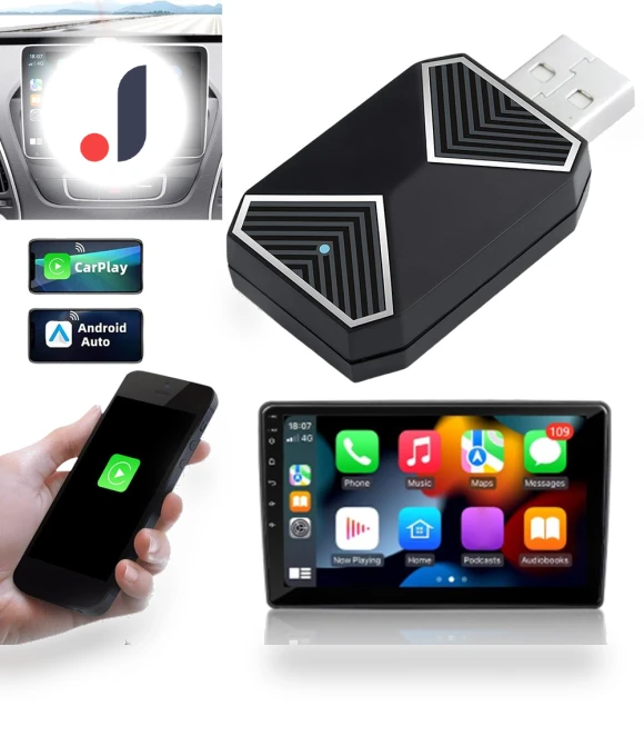 Wireless CarPlay Android Auto Dongle — Car Accessories & Gadgets, Optimized General