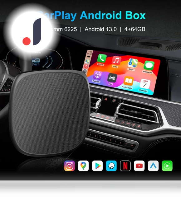 3-in-1 Android 13 Carplay Adapter — Stereo Receivers, Happy Home Mall