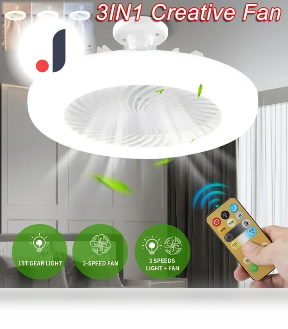 3-in-1 Ceiling Fan with Remote Control — Ceiling Fan Lighting Solutions, GYROBALL