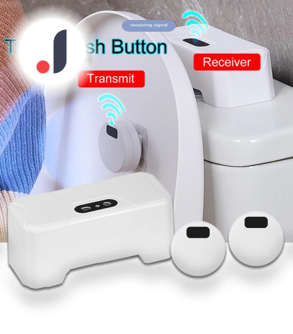 Automatic Toilet Flush Button — Bathroom Essentials, Super Dream Home