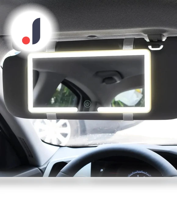 Car Sun Visor with LED Touch Screen — Interior Mirrors, Homeware Essentials