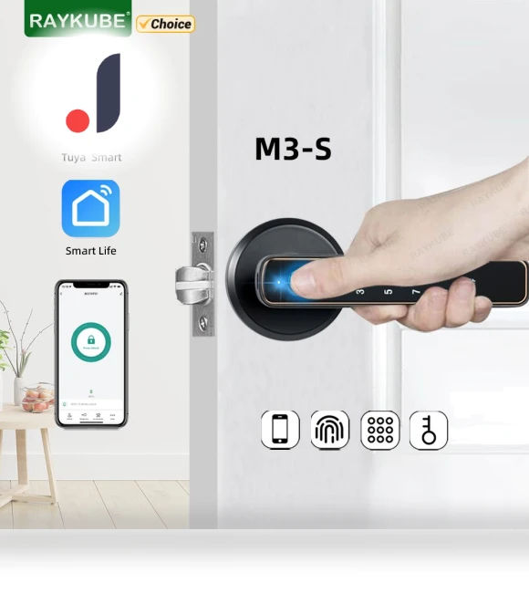 Digital Door Lock with Fingerprint — Smart Home Security, Super Dream Home