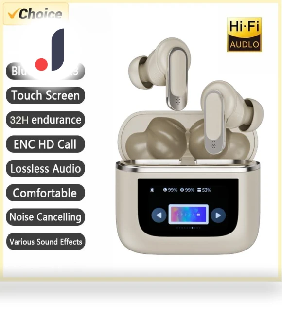 LED Display TWS Earbuds — In-Ear Headphones, Cozy Cottage-Relax
