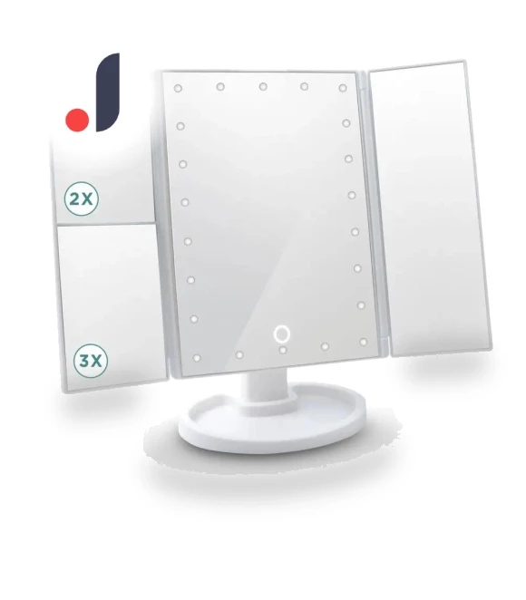 Makeup Mirror with Light — Compact & Travel, Vinde Home