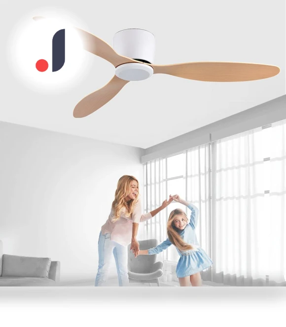 Modern Fan with Quiet DC Motor — Ceiling Fans, Seahorse Home