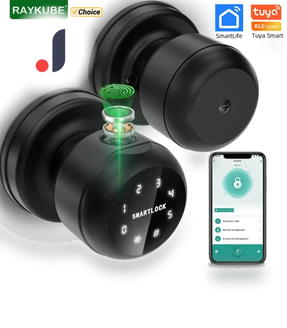 Round Fingerprint Smart Lock — Locks, Super Dream Home
