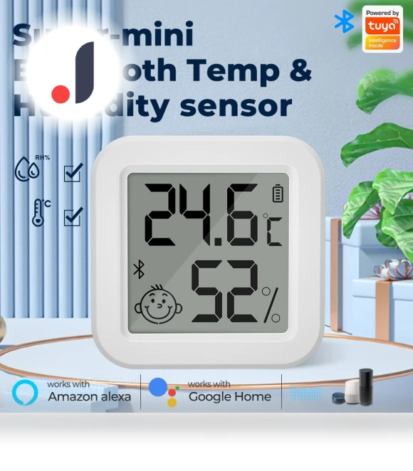 Smart Bluetooth Temperature and Humidity Sensor — Home Climate Control, Super Dream Home