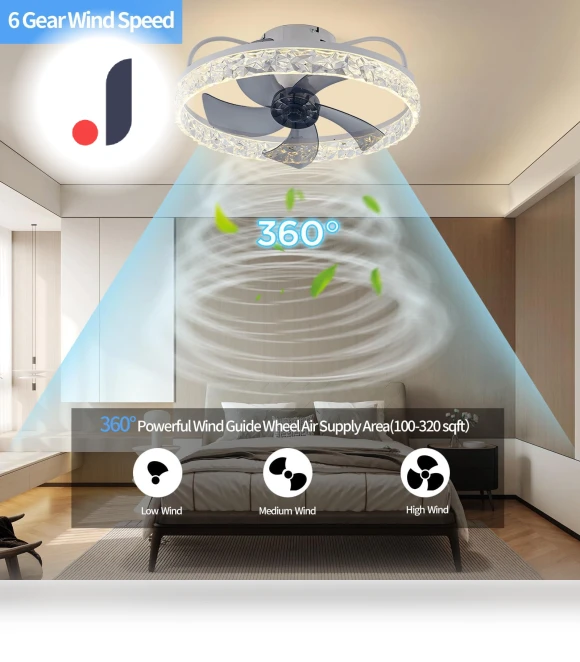 Smart Ceiling Fan With Lights — Ceiling Fans & Accessories, Seahorse Home