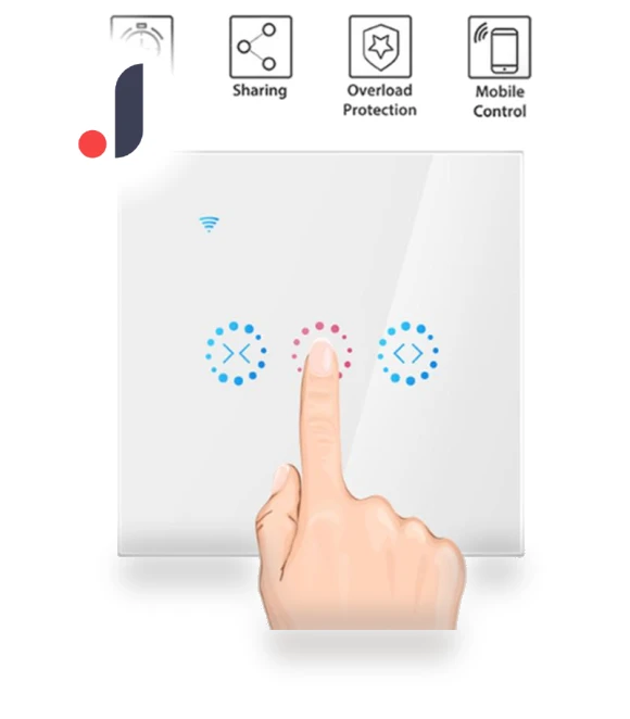 Smart Curtain Switch — Ceiling Fan Wall Controls, Simplistic Living Home