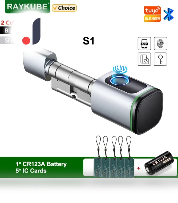 Smart Cylinder Lock with Fingerprint — Smart Home Security, Super Dream Home