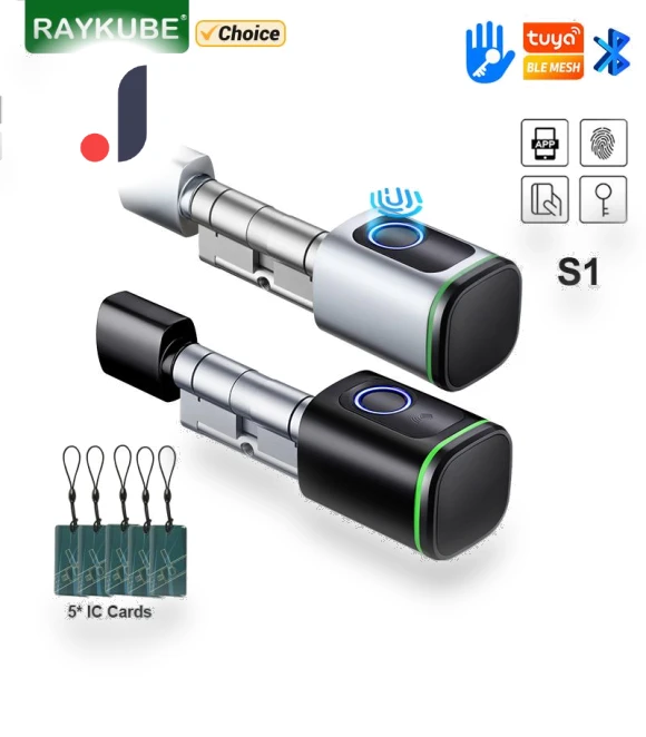Smart Electronic Door Lock with Fingerprint, APP, Keys, and IC Card Unlock — Smart Home Security, Super Dream Home