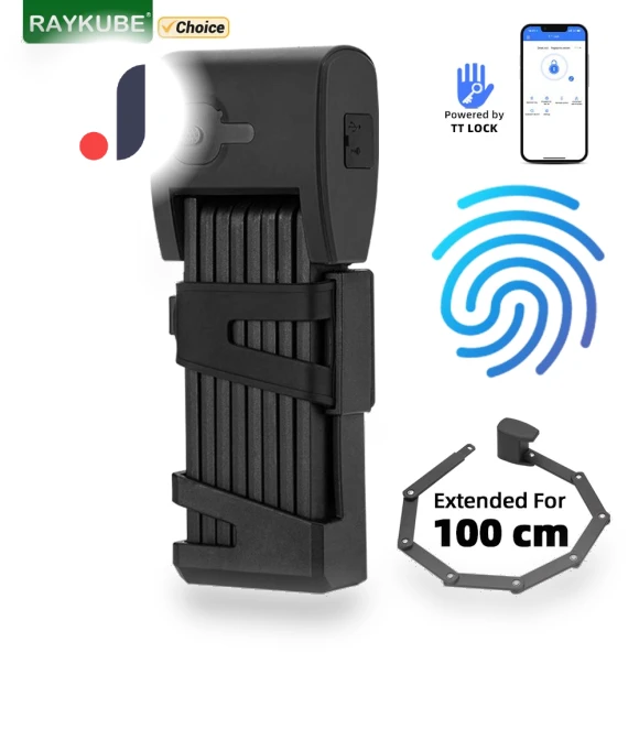 Smart Folding Bike Lock with Fingerprint Scanner — Luggage Locks, Super Dream Home