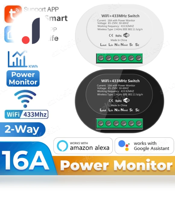 Smart Switch with Power Monitor — Smart Home Modules, Super Dream Home