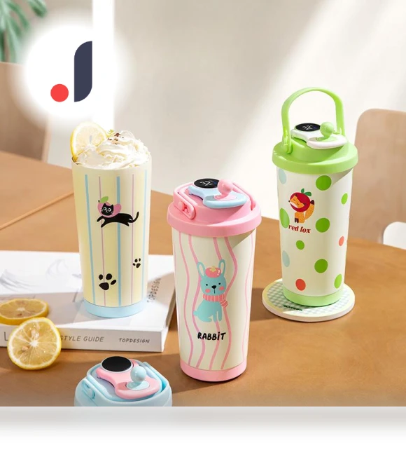 Smart Temperature Display Kids' Thermos Cup — Travel Drinkware, Indoor Furniture