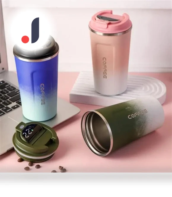 Smart Thermos with LED Temperature Display — Beverage Warmers, Cozy Cottage-Relax