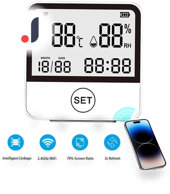 Smart WiFi Temperature and Humidity Sensor — Home Climate Control, Super Dream Home
