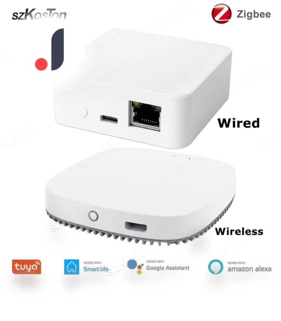 Smart Wired / Wireless Zigbee 3.0 Gateway Hub Bridge — Smart Home Hubs & Controllers, Super Dream Home
