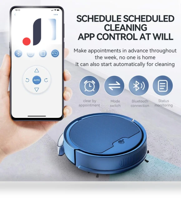 Super Quiet 3-in-1 App Remote Control Smart Sweeping Robot — Smart Cleaning Robots, Super Star Mall