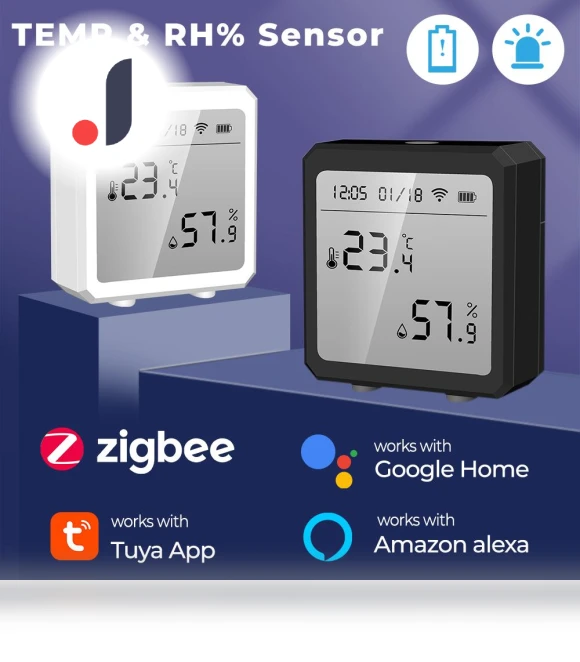 Temperature and Humidity Sensor with LCD Screen — Home Climate Control, Super Dream Home