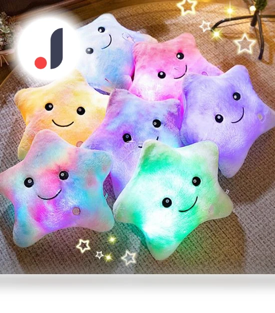 Twinkle Star Pillow — Night Lights, Practical Household
