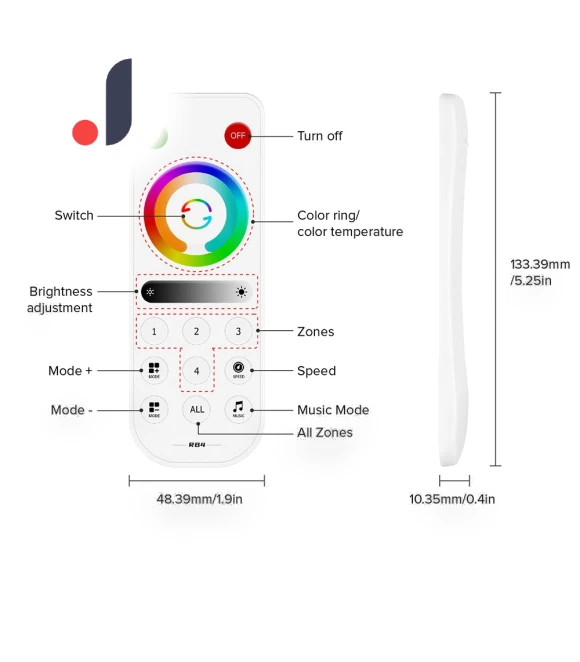 Ultra-thin Touch SPI PWM LED Remote Control — Remote Controls, AE Selection
