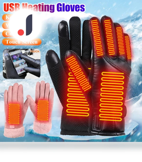 USB-Heated Motorcycle Gloves with Touchscreen — Gloves, GYROBALL