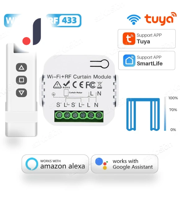 Wi-Fi Smart Curtain Switch Module — Smart Home Modules, Super Dream Home