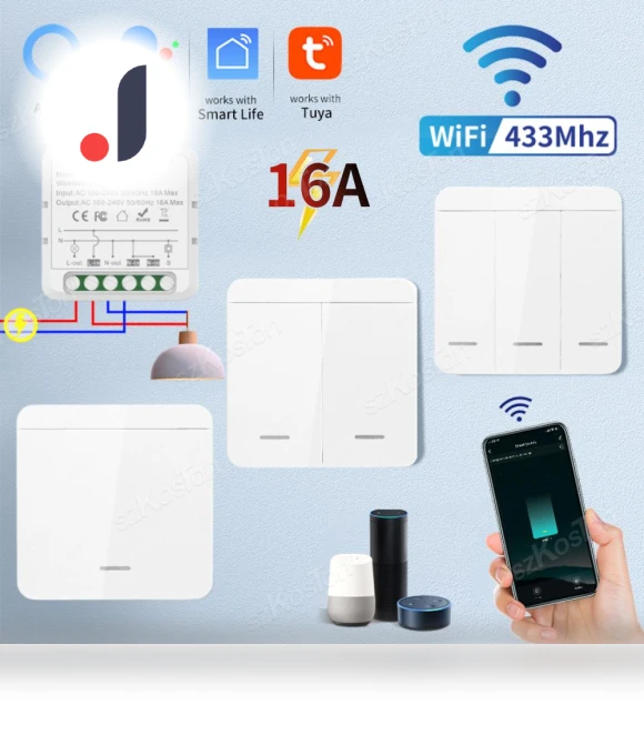 WiFi Smart Switch with Remote Control — Smart Home Modules, Super Dream Home