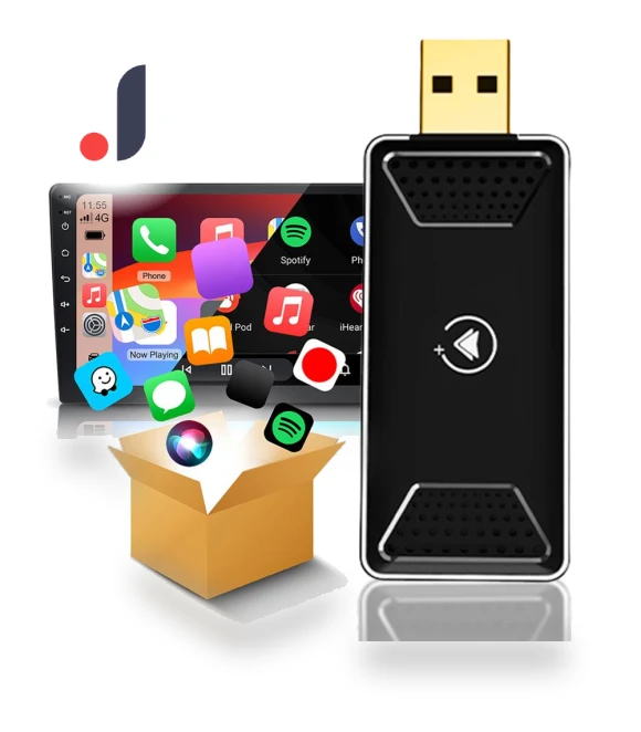 Wireless Adapter for Carplay and Android Auto — Stereo Receivers, Chic Home