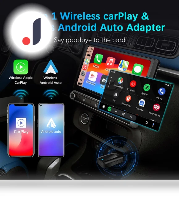 Wireless Carplay Android Auto Adapter — Phone Accessories, Happy Home Mall
