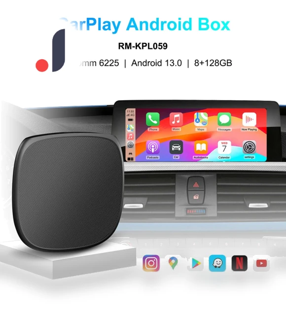 Wireless CarPlay Android Auto Box — Car Accessories & Gadgets, Happy Home Mall