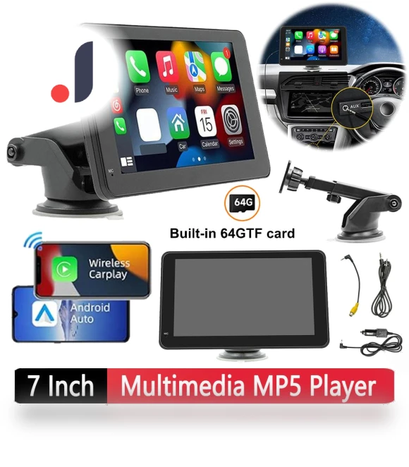 Wireless Carplay Android Auto MP5 Player — Stereo Receivers, Simplistic Living Home