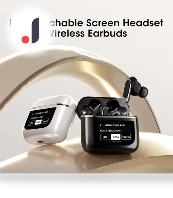Wireless Earbuds with Color LED Display — In-Ear Headphones, Vinde Home