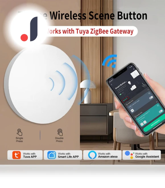 Wireless Scene Switch Smart Button Remote — Remote Controls, Super Dream Home