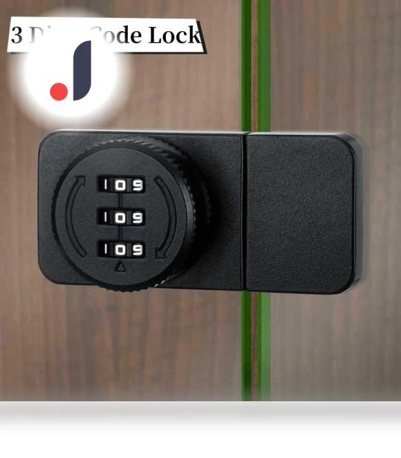 3-Digit Code Lock — Padlocks & Hasps, Super Dream Home