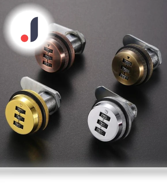 3-Digit Code Lock — Luggage Locks, Indoor Furniture