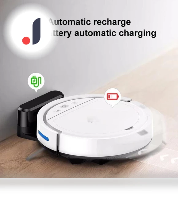 Automatic Rechargeable APP-Controlled Sweeping and Vacuuming Smart Vacuum — Smart Cleaning Robots, JOHO - CarGear
