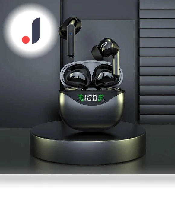 Bluetooth Wireless Earbuds with LED Digital Display — Bluetooth Headsets, Homeware Essentials