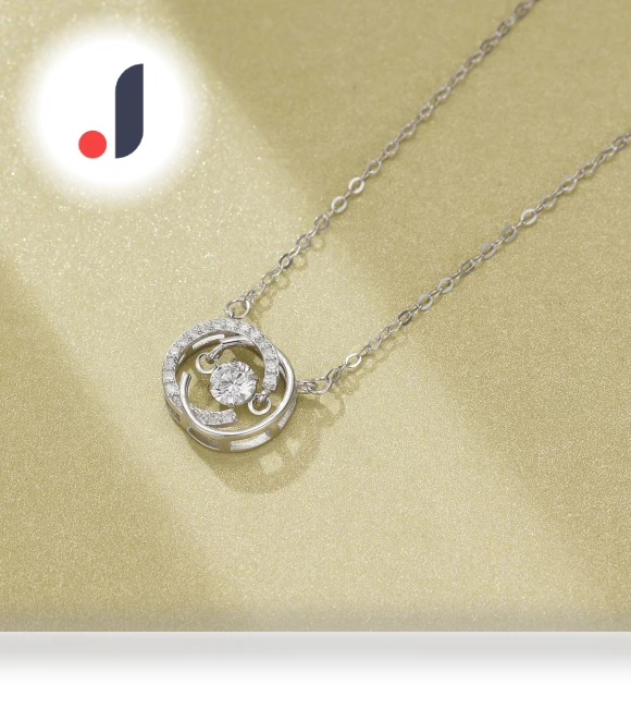 Double C Beating Heart Fashion Necklace — Men's Necklaces, Fashion footsteps