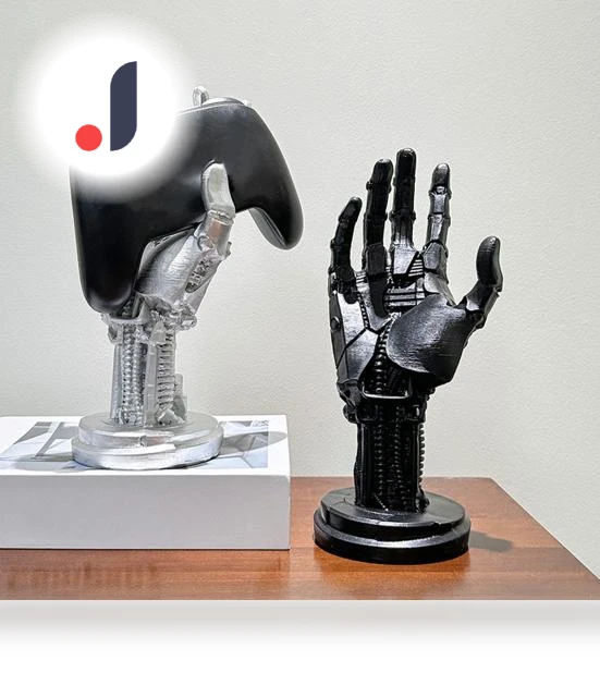 Gaming Controller Stand with Basketball Hoop — Wrist Rests, Cleaner Products