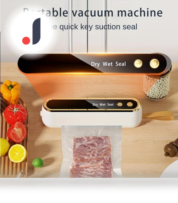 Mini Wireless Fully Automatic Vacuum Sealer — Vacuum Bags, DC-Home-2