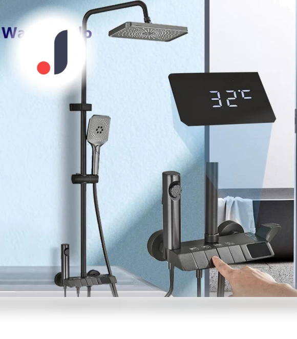 Smart Digital Display Shower Mixer Set — Panels, JOHO - CarGear