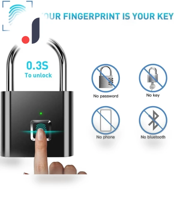 Smart Fingerprint Padlock — Padlocks & Hasps, JOHO