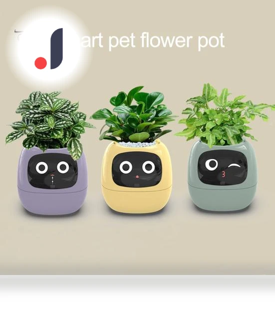 Smart Flower Pot with AI Expressions — Artificial Plants, Puntos