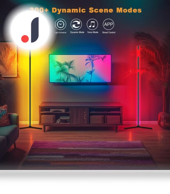 Smart LED Floor Lamp — Standing Lights, Home Textile Home Decoration