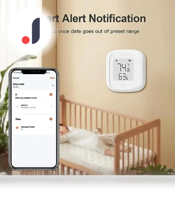 Smart Temperature and Humidity Sensor with LED Display — Home Climate Control, Home Of Auto Parts