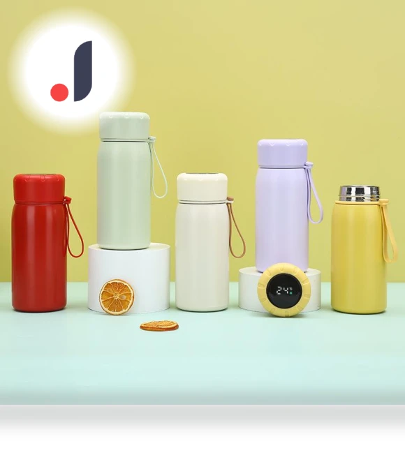 Smart Temperature Display Stainless Steel Mug — Beverage Warmers, Indoor Furniture