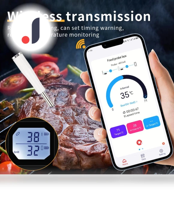 Smart Wireless BBQ Thermometer — Grill Thermometers, Home Of Auto Parts